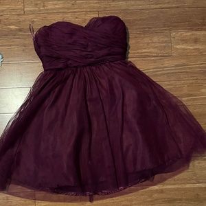 Lulu's Purple Strapless Dress (AS)